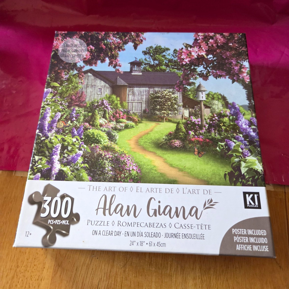 KI Puzzles Alan Giana "On a Clear Day" 300 Piece Puzzle Large Pieces Poster